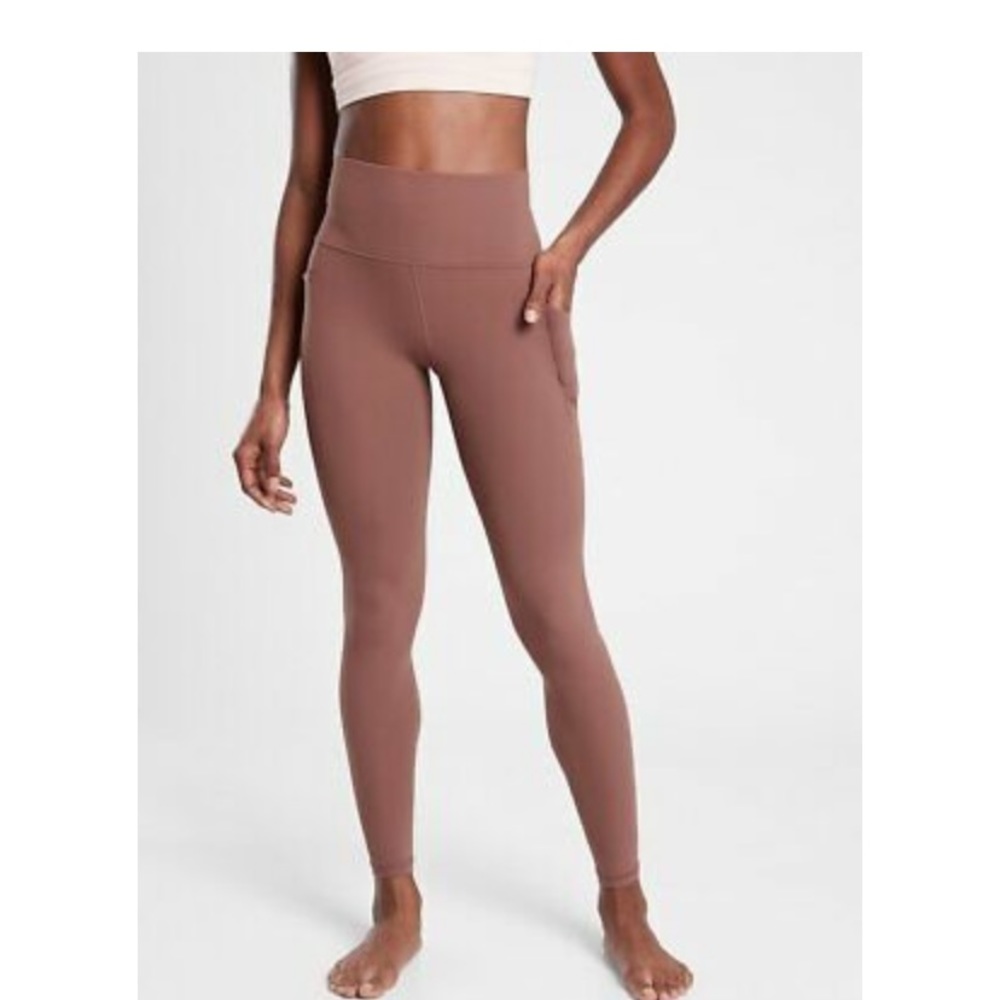 Like New Athleta Salutation Stash Pocket II Legging/Tight Hearth Rose
